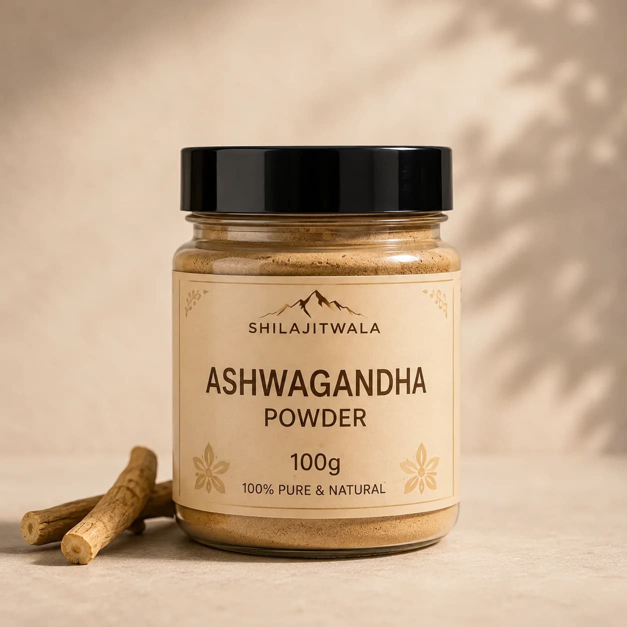 ShilajitWala Ashwagandha Powder 100g jar