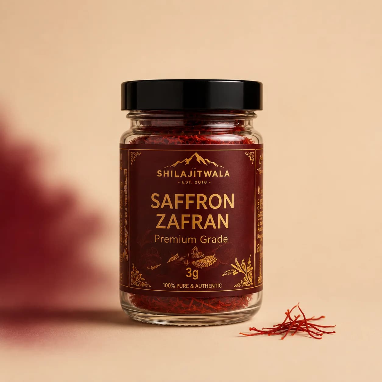 ShilajitWala Saffron Zafran 1g jar
