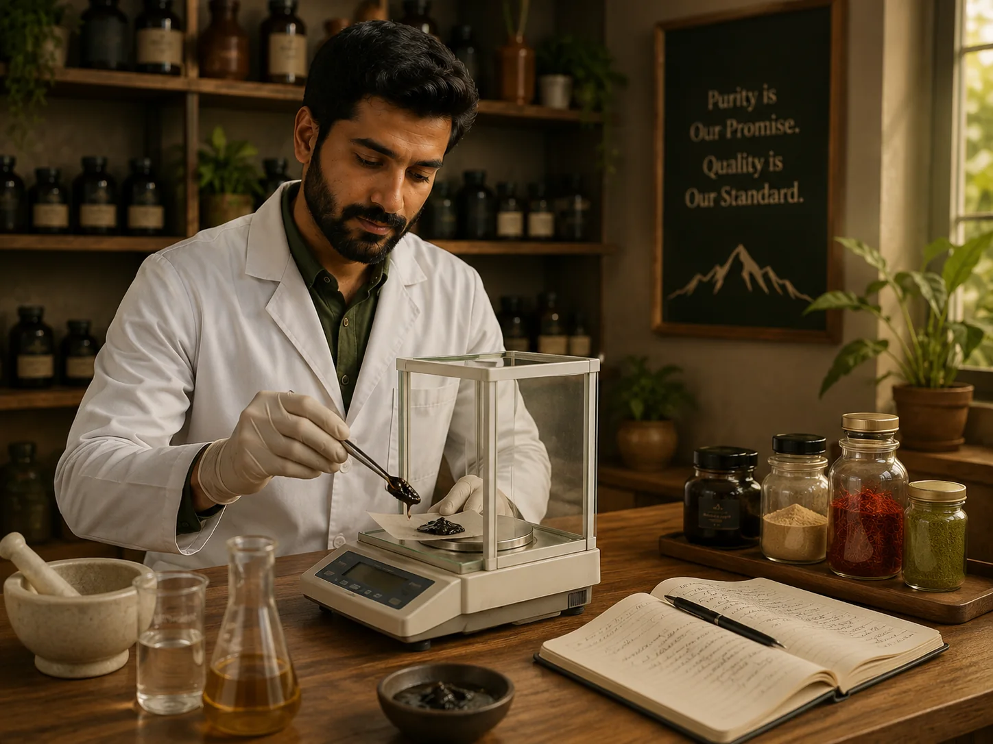 Quality inspection in a professional laboratory