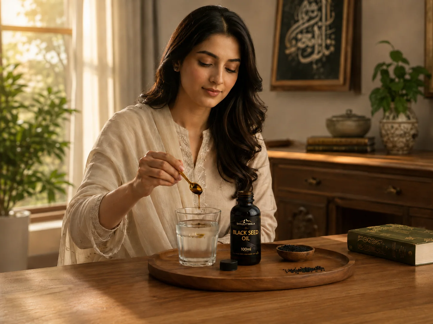 Black Seed Oil in a realistic everyday wellness routine