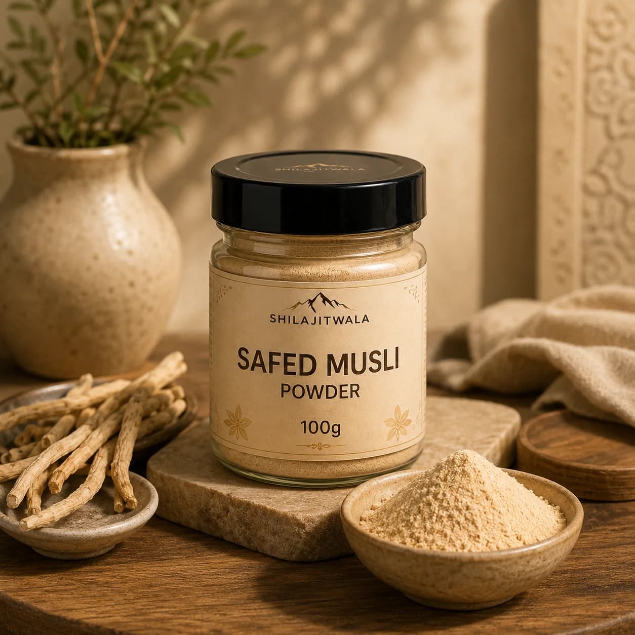 Safed Musli Powder with its natural ingredient