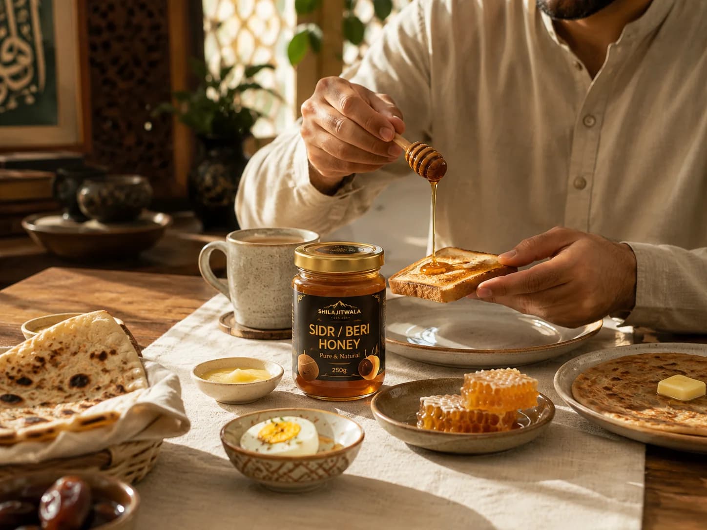 Sidr Beri Honey in a realistic everyday wellness routine