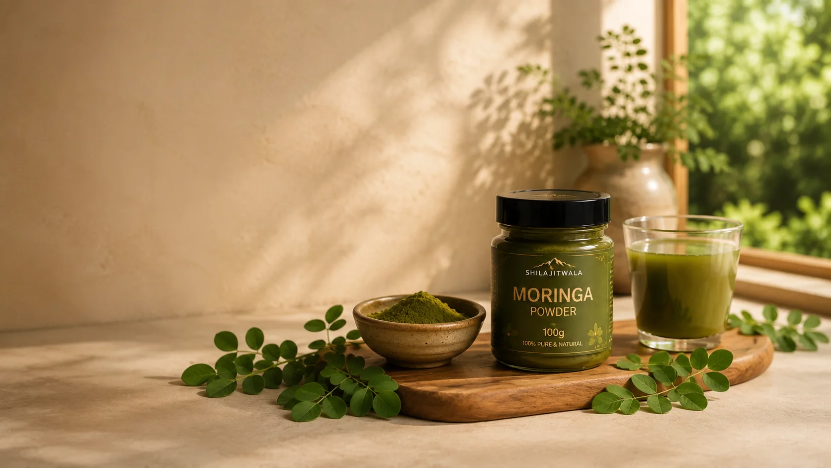 Moringa Powder premium product scene